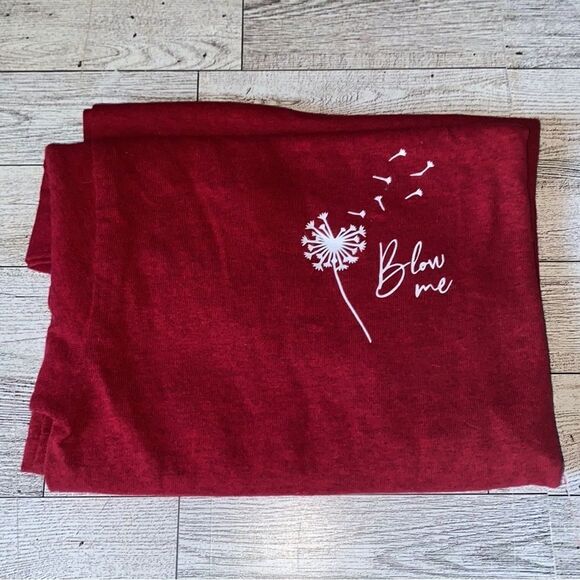 “Blow Me”, Custom Dandelion Graphic, Unisex Tee - Picture 2 of 15